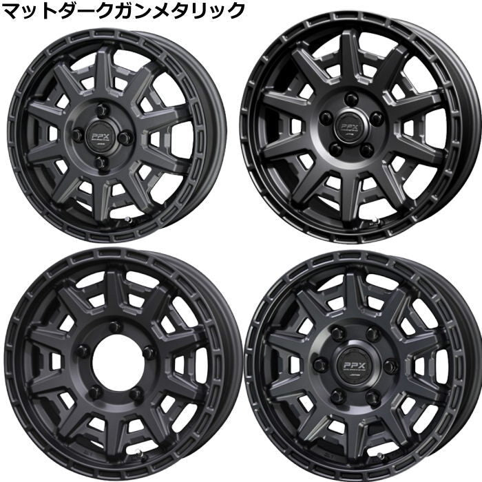 Commercial product DUNLOP GRANDTREK TG4 195R15 8PR PPX D10X Matte Dark Gunmetallic 15 inch 6J+33 6H-139.7 Summer 4 pieces [h1202555704]