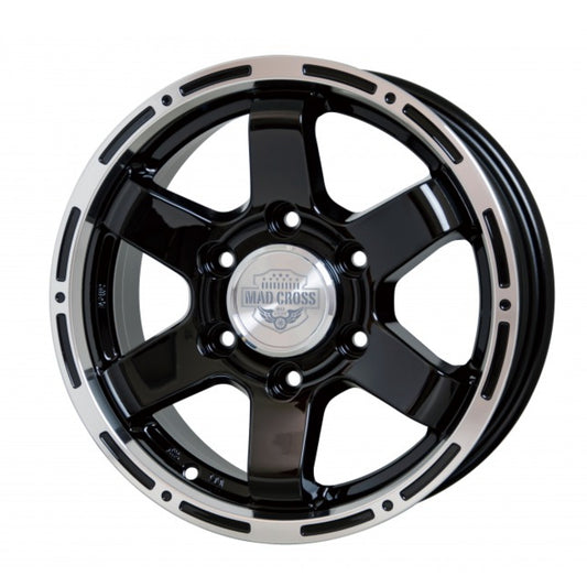 Commercial product DUNLOP GRANDTREK AT5 BL 195/80R15 96S MADCROSS MC-76 Black/Rim Polish 15 inch 6J+33 6H-139.7 Summer 4 pieces [k1202532931]