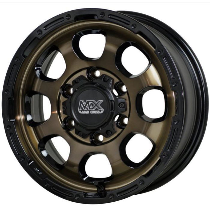 Commercial product DUNLOP GRANDTREK TG4 195R15 8PR MADCROSS GRACE Bronze Clear/Rim Black 15 inches 6J+33 6H-139.7 Summer 4 pieces [s1202537433]