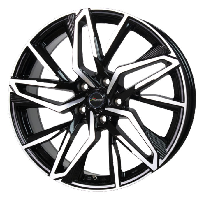 Commercial product DUNLOP GRANDTREK AT5 OWL 205/70R15 96T Chronus CH-112 Metallic black polish 15 inch 6J+53 5H-114.3 Summer 4 pieces [p1202545852]