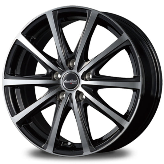 Commercial product DUNLOP GRANDTREK AT5 OWL 205/70R15 96T EUROSPEED V25 Black Polish 15 inch 6J+45 5H-114.3 Summer 4 pieces [d1202548717]