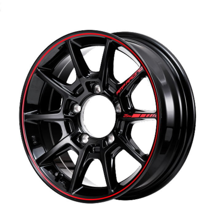 DUNLOP GRANDTREK PT5 175/80R16 91S RMP RACING R25 Plus Black/Rim Red Line 16 inch 5.5J+20 5H-139.7 Summer 4 Piece Set to [l1202547866]