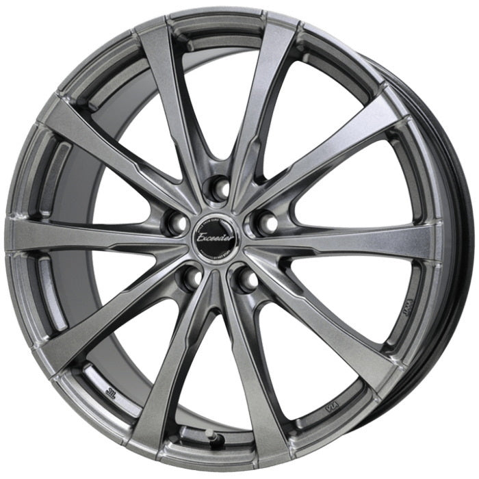 Commercial product DUNLOP GRANDTREK PT5 215/60R17 96H Exceeder E08 Dark Silver 17 inch 7J+40 5H-114.3 Toyota genuine nut flat seat for summer use 4 pieces [x1203430642]