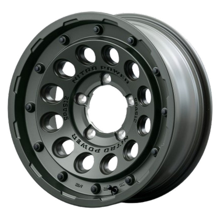 DUNLOP GRANDTREK PT5 175/80R16 91S NITRO POWER H12 SHOTGUN TE Semi-gloss OD Green 16 inch Wheel 6J-5 5H-139.7 Summer Tires Set of 4 [o1205686269]