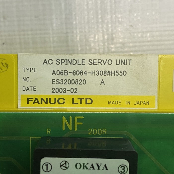 FANUC A06B-6064-H308#H550 AC Spindle Amplifier [o1208184682]