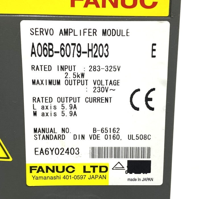 FANUC A06B-6079-H203 Servo Amplifier [o1208568128]