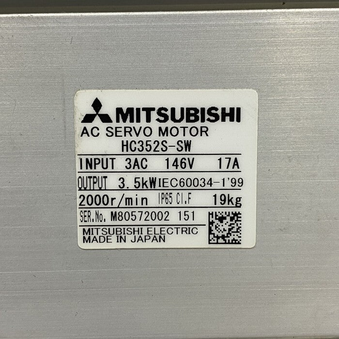Mitsubishi Electric HC352SW-A45 AC Servo Motor [j1208576752]