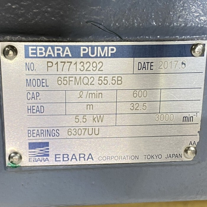 Ebara P17713292 Pump Mechanical Seal Type 65FMQ2 55.5B [j1242944218]