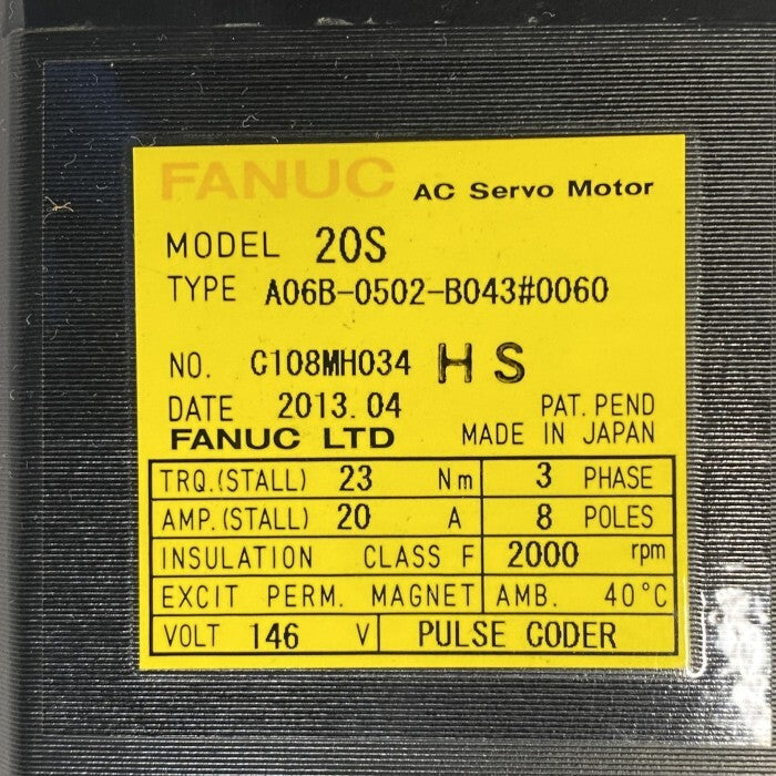 FANUC A06B-0502-B043 AC Servo Motor [n1242945661]