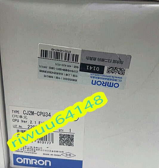 OMRON CJ2M-CPU34 CPU Unit [b1167953429]