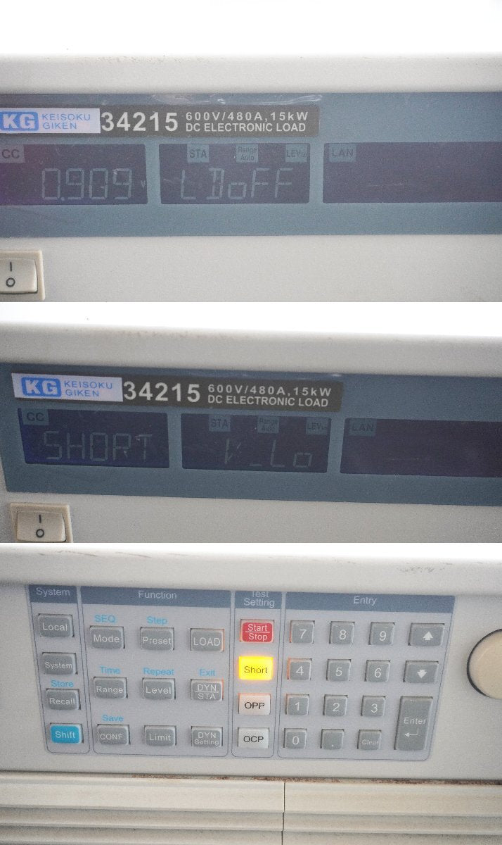 Keisoku Giken 34215 DC Electronic Load 600V 480A 15kW [w1212505822]