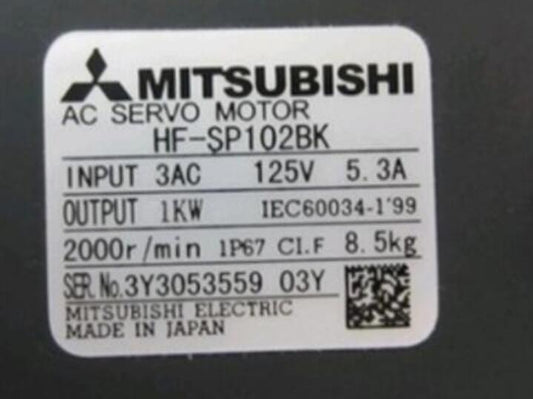 MITSUBISHI HF-SP102BK Servo Motor [b1042741726]