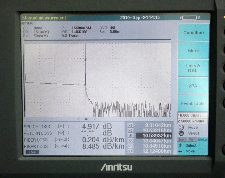 Anritsu MW9076B1 OTDR 1.31/1.55um [s1048619249]