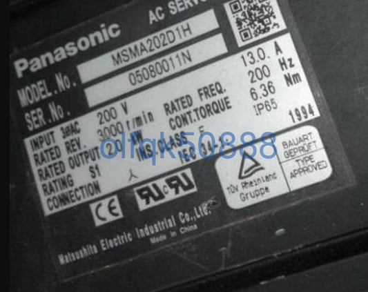 Panasonic MSMA202D1H Servo Motor [w1100739128]