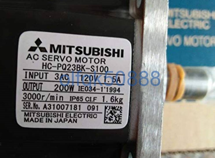 Mitsubishi HC-PQ23BK-S100 Servo Motor [e1100754738]