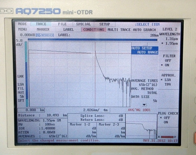 Ando AQ7250 AQ7254B Mini-OTDR 1310/1550nm [w1048613961]