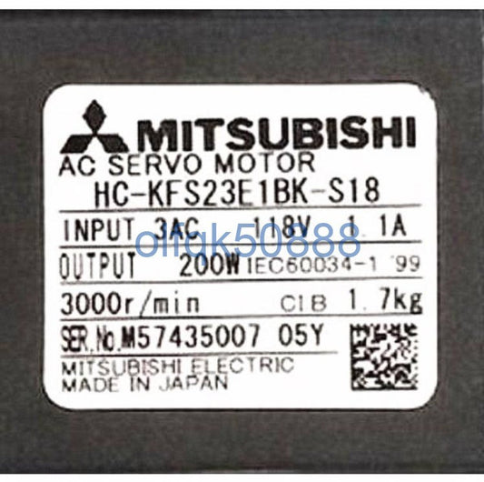 Mitsubishi HC-KFS23E1BK-S18 Servo Motor [f1100729671]