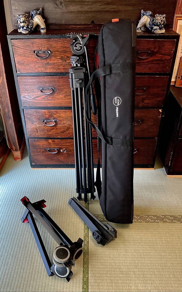 Sachtler DV 1 Professional Video Tripod Full Set with Soft Case [h1243912039]