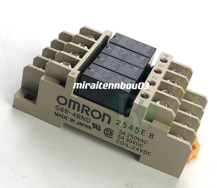 OMRON G6B-4BND Terminal Relay 100-Piece Set 24V [m1062172547]