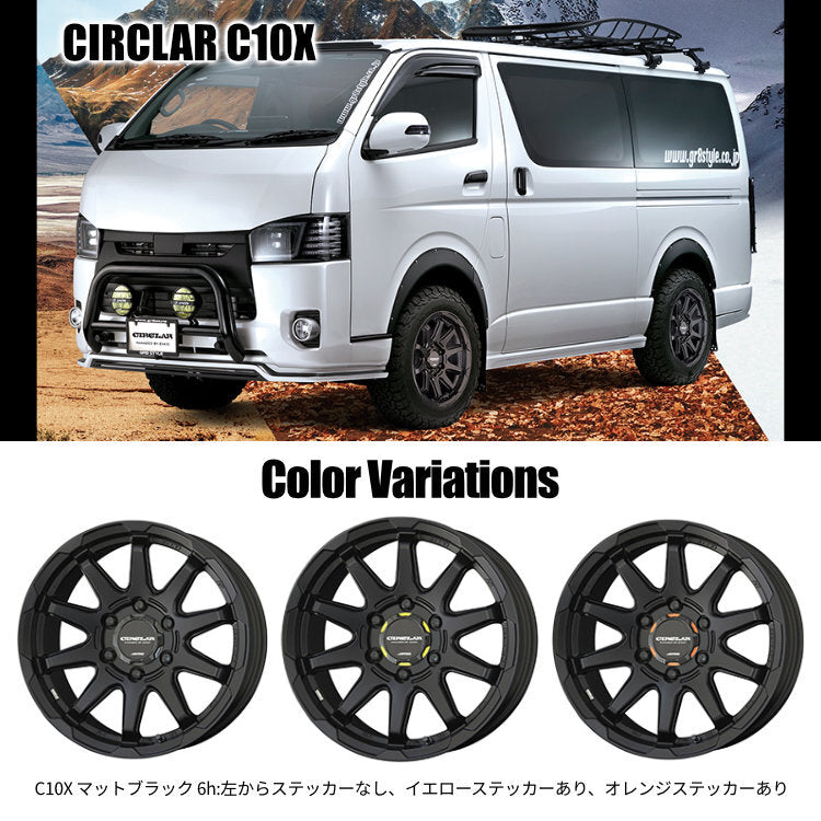 KYOHO Circular C10X 15x6.0J Wheels BFGoodrich All Terrain T/A KO3 195/80R15 for Hiace 200 Series [b1190410278]