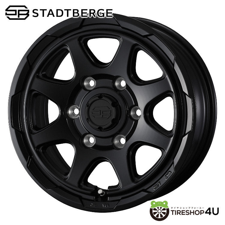 Yokohama G075 215/70R16 Tire Set of 4 STADTBERGE 16x6.5J 6/139.7+38 Regius Ace HIACE [b1207060803]