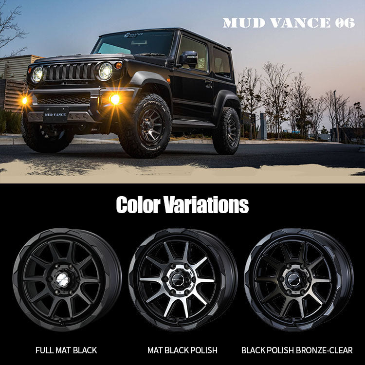 Mad Vance VANCE06 Set of 4 15x6.0J 6/139.7 Hankook RW06 195/80R15 Hiace 200 Series [b1211903666]