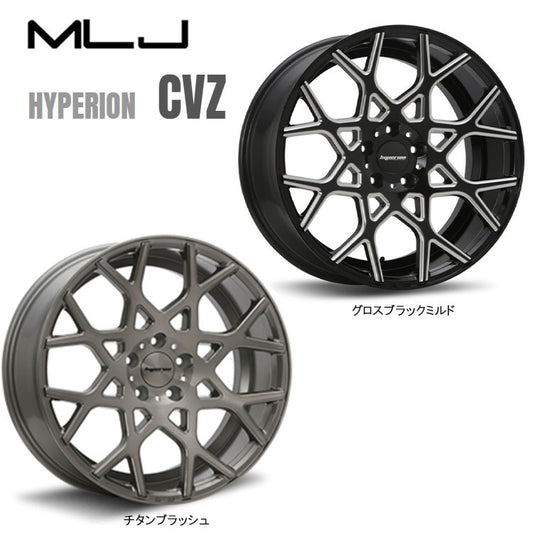HYPERION CVZ 22 Inch 5H114.3 9J 9J+38 5 Hole Wheels Set of 2 [l1212616060]
