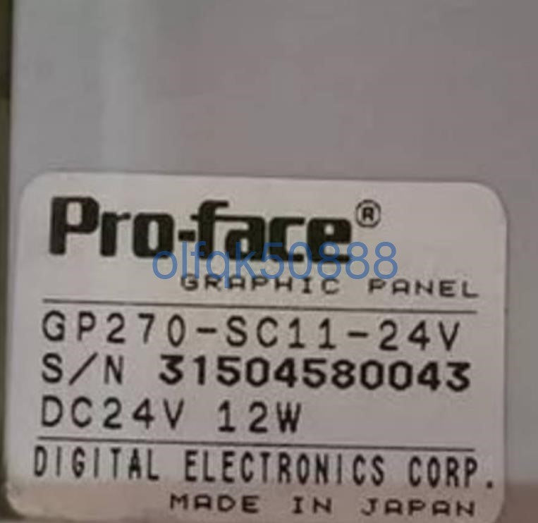 Pro-Face GP270-SC11-24V Touch Panel [m1100720711]