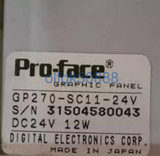 Pro-Face GP270-SC11-24V Touch Panel [m1100720711]