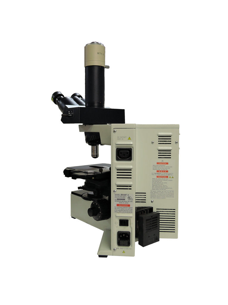 Olympus BX40F-3 BX40 Microscope with WH10x/22 Plan 100x/1.25 MTV-3 [s1231860129]