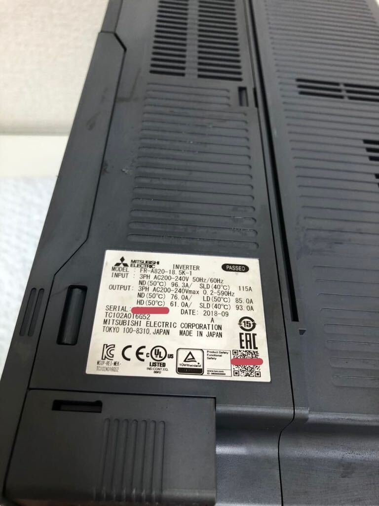 Mitsubishi Electric FR-A820-18.5K-1 Inverter [n1151054150]