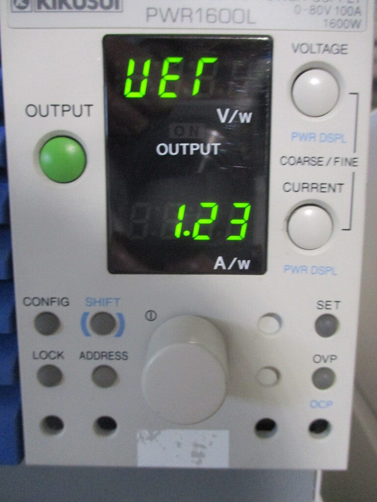 KIKUSUI PWR1600L Regulated DC Power Supply 0-80V 0-100A 1600W [h1207964950]
