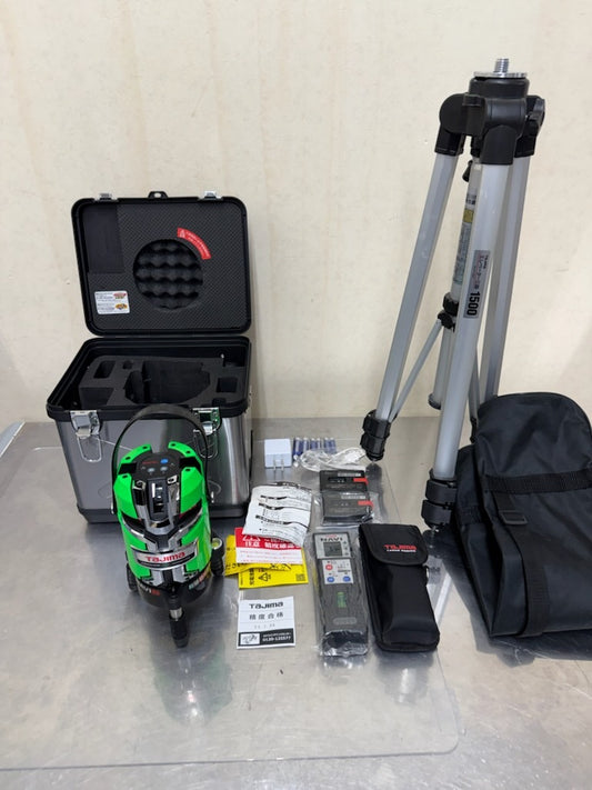 TAJIMA ZEROGSN-KJC Green Laser Marker RCV-GNAVI Receiver Tripod Set [o1219016253]