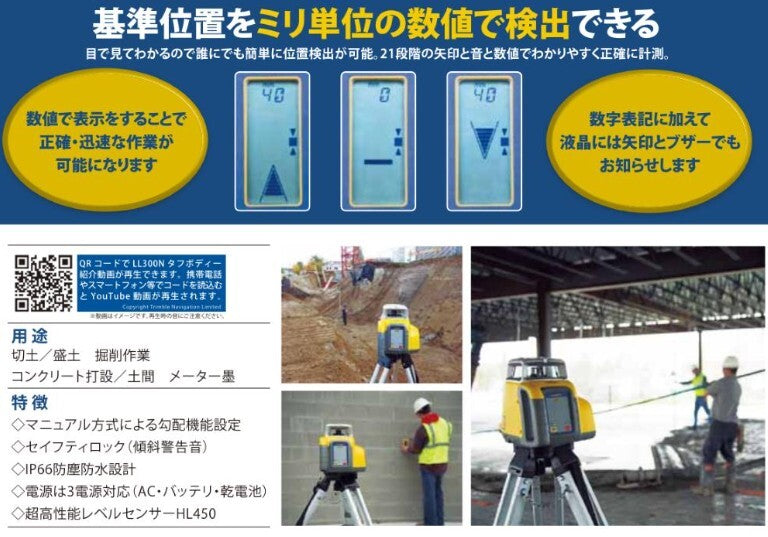 Nikon Trimble LL300N Rotating Laser Level with HL450 Receiver Clamp Tripod [h1198754482]