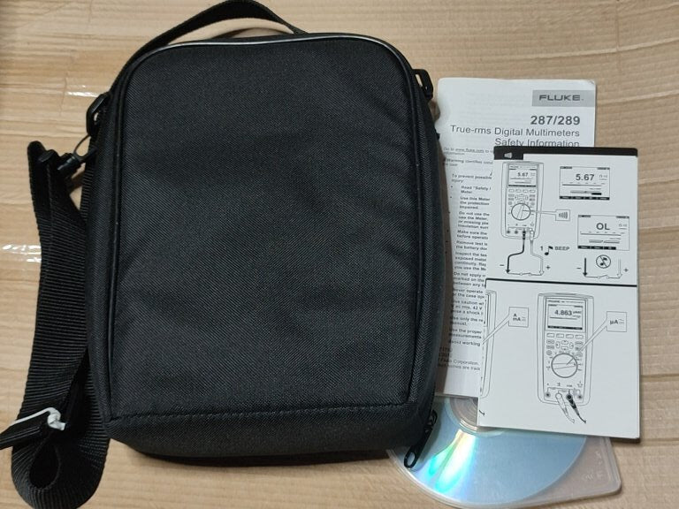 Fluke 287Si Digital Multimeter Calibration Documents Genuine Test Leads Soft Case Included [x1148945594]