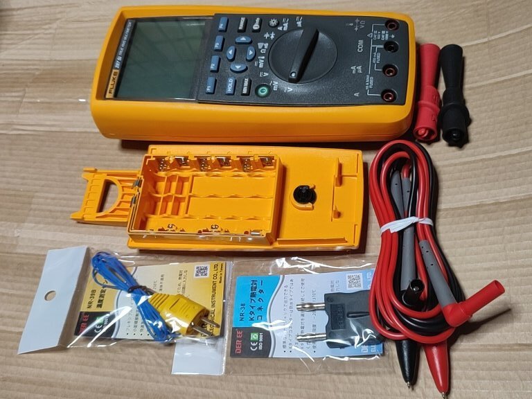 Fluke 287Si Digital Multimeter Calibration Documents Genuine Test Leads Soft Case Included [x1148945594]