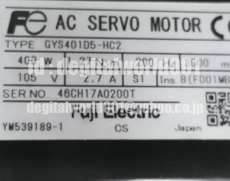 FUJI GYS401D5-HC2 Servo Motor [v1096792511]