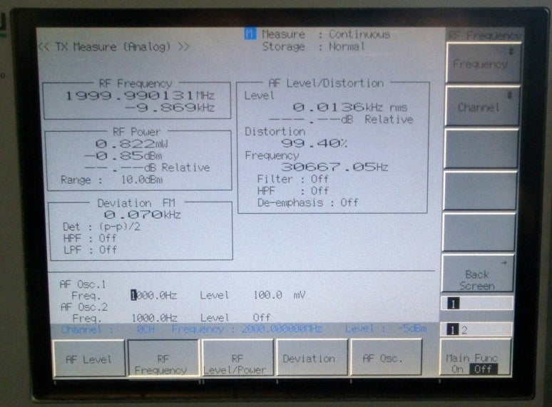 Anritsu MS8607A Digital Mobile Radio Transmitter Tester [k454592993]