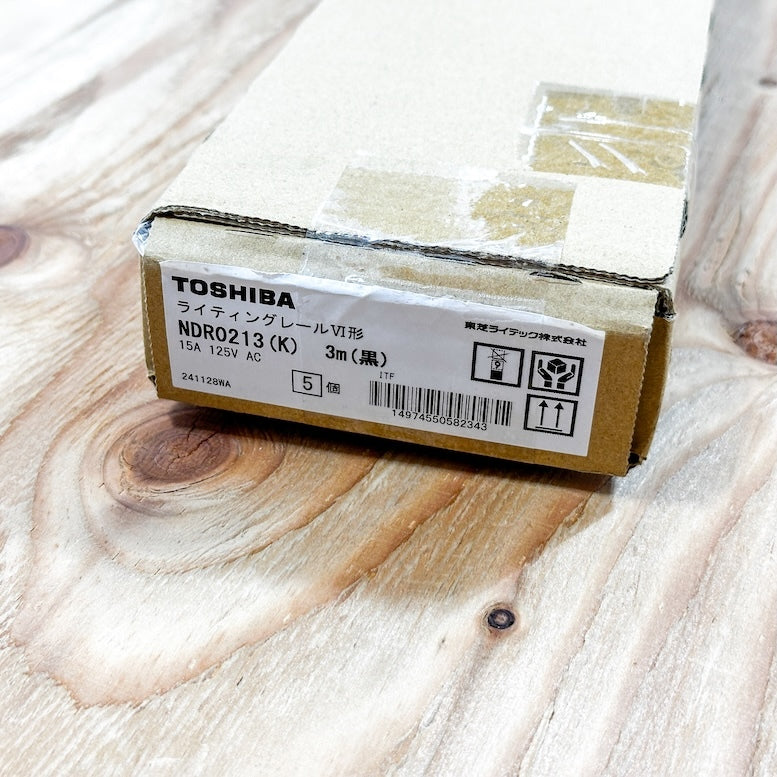 TOSHIBA NDR0213(K) Lighting Rail VI Type Black 3m Set of 5 Pieces x 10 Cases [s1186822092]