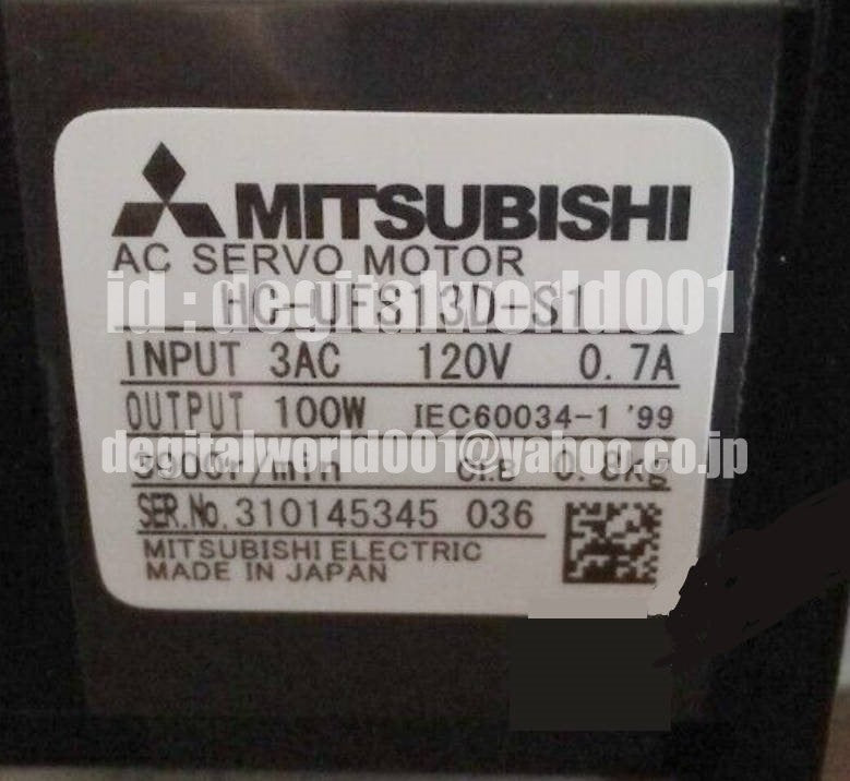 MITSUBISHI HC-UFS13D-S1 Servo Motor [b1096938227]