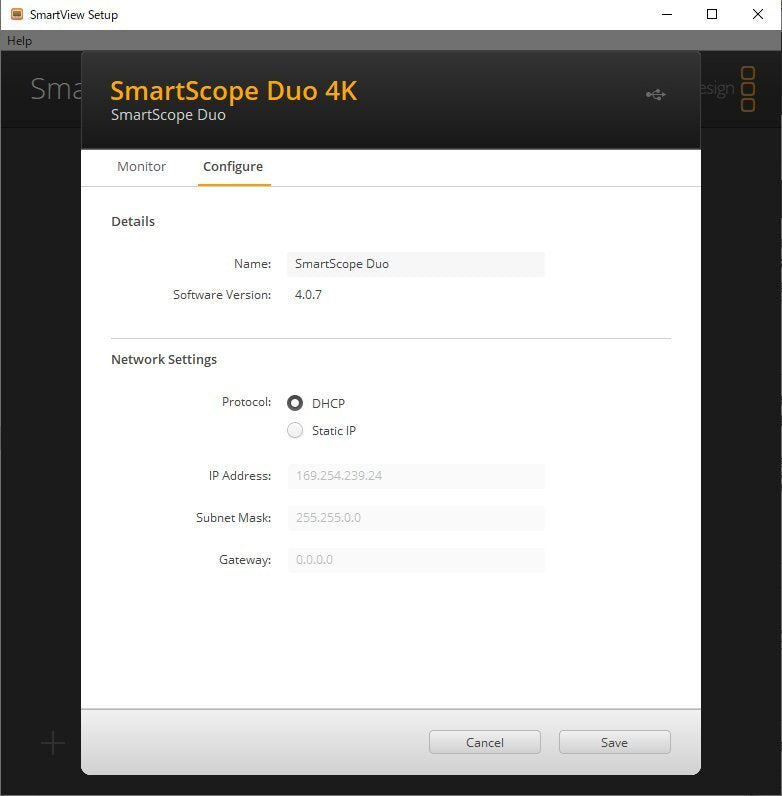 Blackmagic Design Smart Scope Duo 4K 6G-SDI Dual Waveform LCD Monitor [e1246818455]