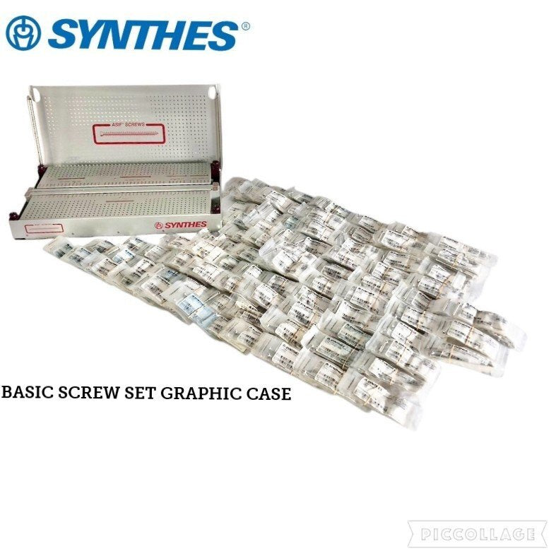 SYNTHES Basic Screw Set Cortex Screw Set Bone Screw Medical Instrument Case 120 BB6FK#2 [v1218701170]