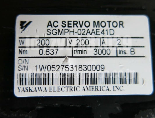 Yaskawa SGMPH-02AAE41D Servo Motor [f1118417353]
