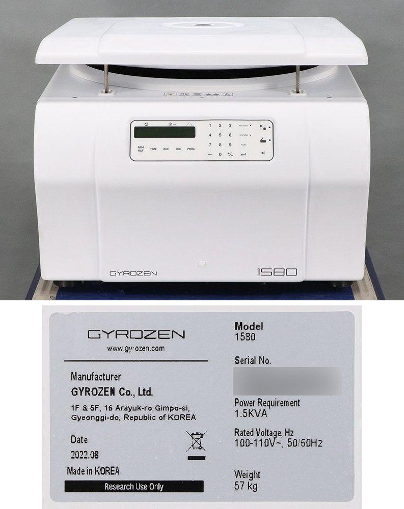BM Equipment GYROZEN 1580 Multipurpose Tabletop Centrifuge [q1211009722]