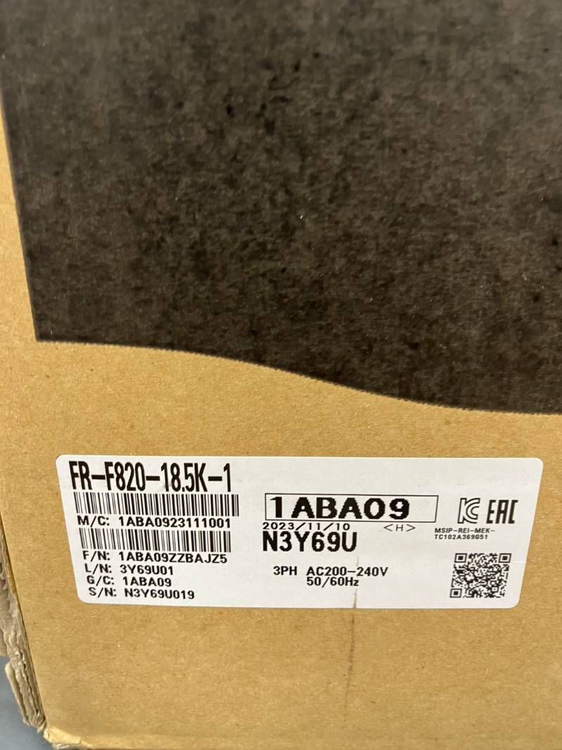 Mitsubishi Electric FR-F820-18.5K-1 Inverter 18.5kW Three-Phase 200V Control Equipment [k1212313154]