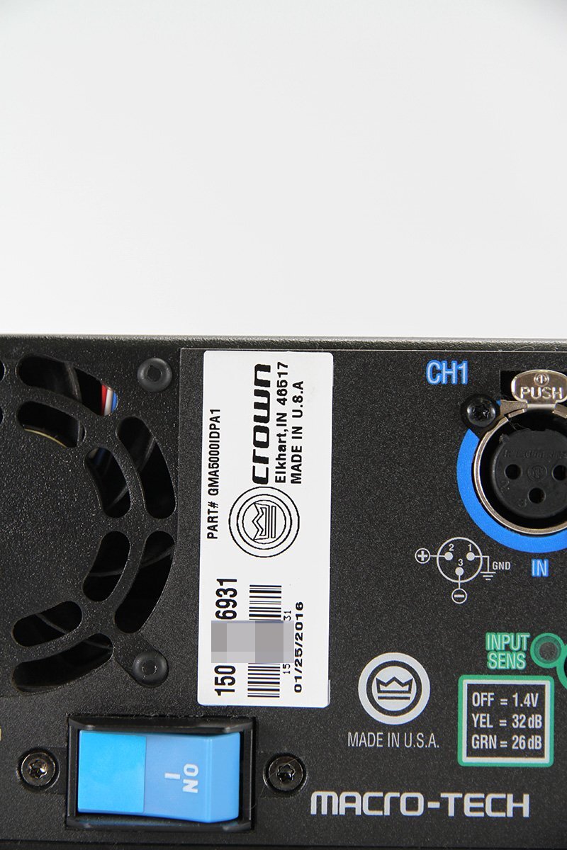 AMCRON MA-5000i Power Amplifier [o1213811219]