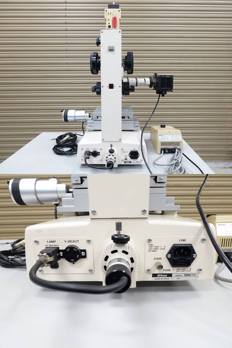 Nikon MM-11 Measuring Microscope with Digimicro ME-50HA and CCD XC-711 [f1228431805]
