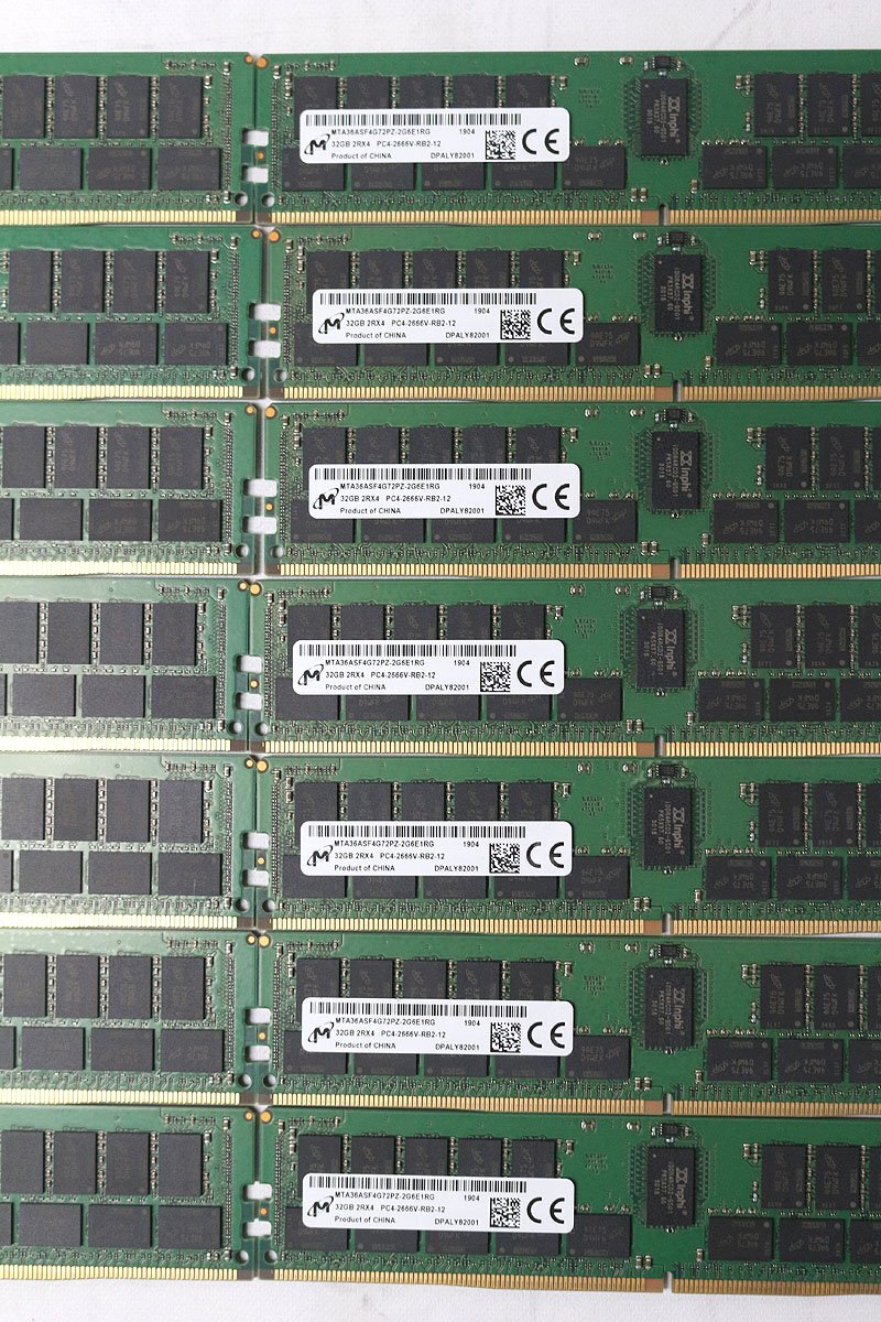Micron MTA36ASF4G72PZ-2G6E1RG Registered RDIMM Server Memory 14 pcs 32GB PC4-2666V-RB2-12 [r1241588468]