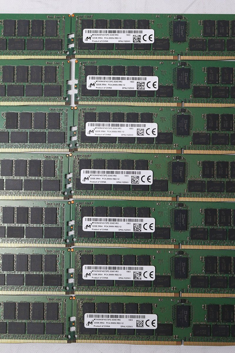 Micron MTA36ASF4G72PZ-2G6E1RG Registered RDIMM Memory 32GB 14 pcs [h1241577562]