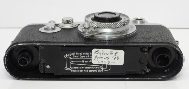 Leica IIIf Rangefinder Camera Leitz Elmar f=5cm 1:3.5 Lens Marumi UV Filter Genuine Leather Case [l1211416132]